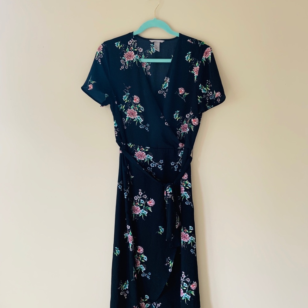 Floral Maxi Wrap dress